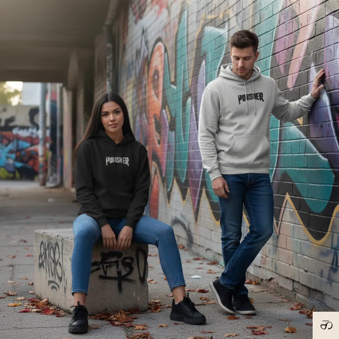 Punisher Inspired Black Hoodie for Men | Call of Duty Graphic - Image 5