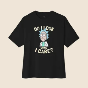 Do I look I care Dropshoulder T-shirt