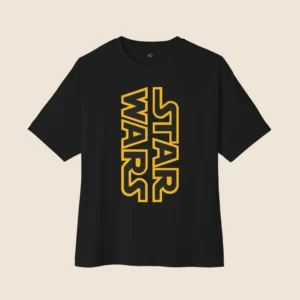 men star wars inspired black Oversized t-shirt