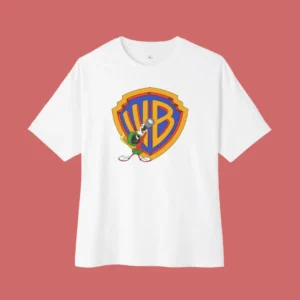 Looney Toons 4.0 Dropshoulder White T-shirt