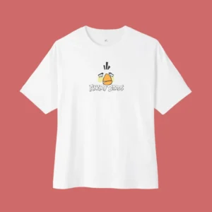 Angry Birds 6.0 Dropshoulder White T-shirt