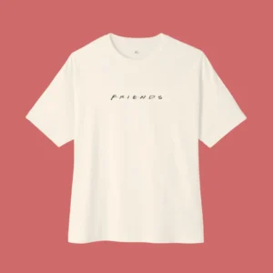 Friends Inspired Dropshoulder Beige T-shirt