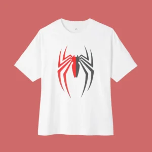 Friendly Neighbour Spiderman Dropshoulder T-shirt White