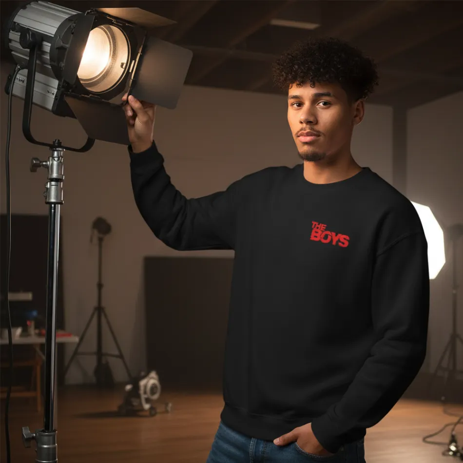 The Boys Inspired Black Sweatshirt for Men | Street Style Text Graphic - Image 8
