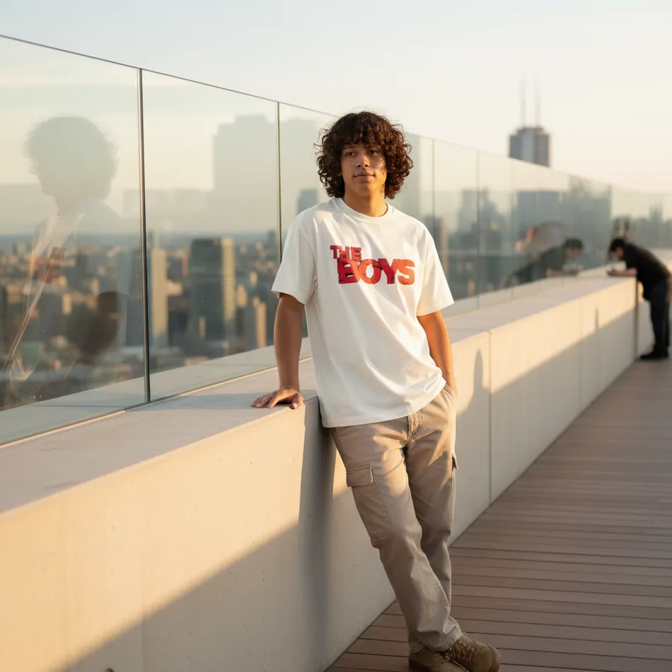 The Boys Dropshoulder T-shirt Beige - Image 6