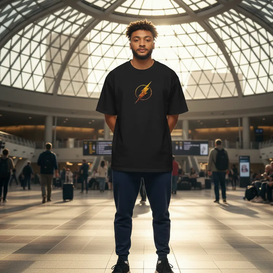 Flash Inspired Dropshoulder T-shirt - Image 7