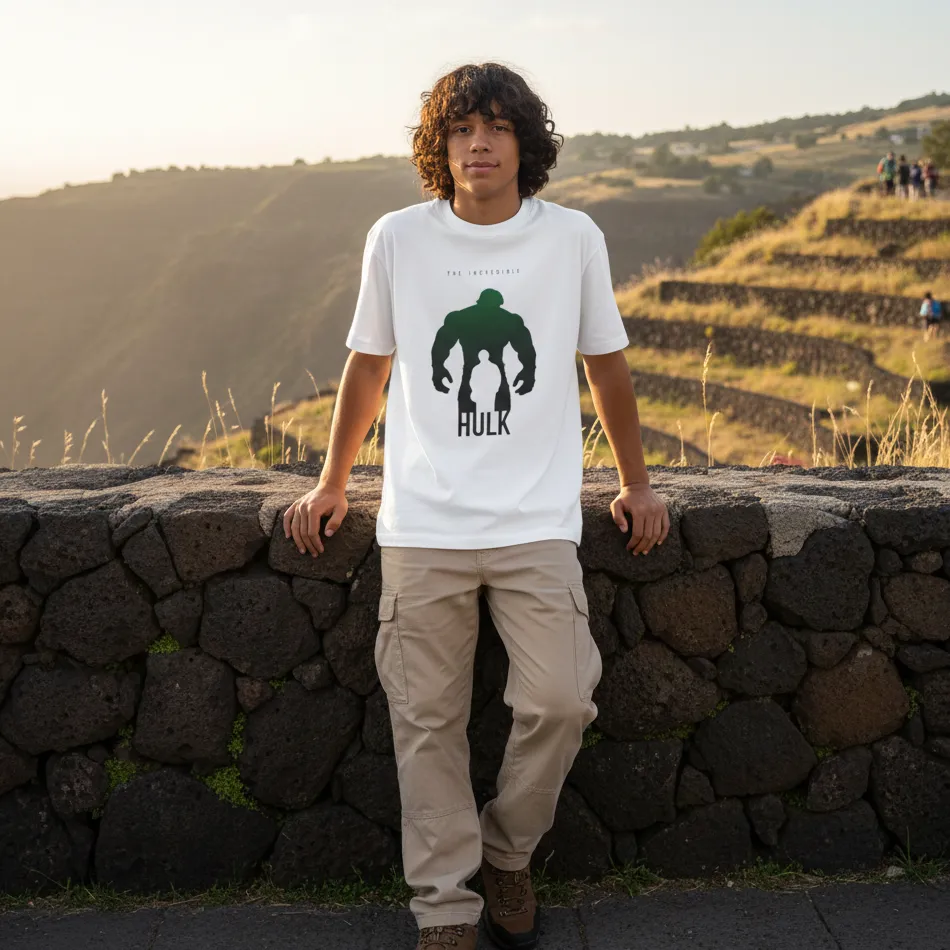 Hulk-Inspired Graphic White Oversized T-Shirt - Image 9