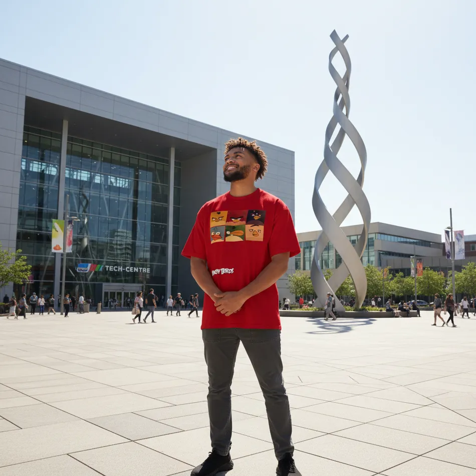 Angry Birds Inspired Red Oversized T-Shirt – Collage Graphic - Image 6