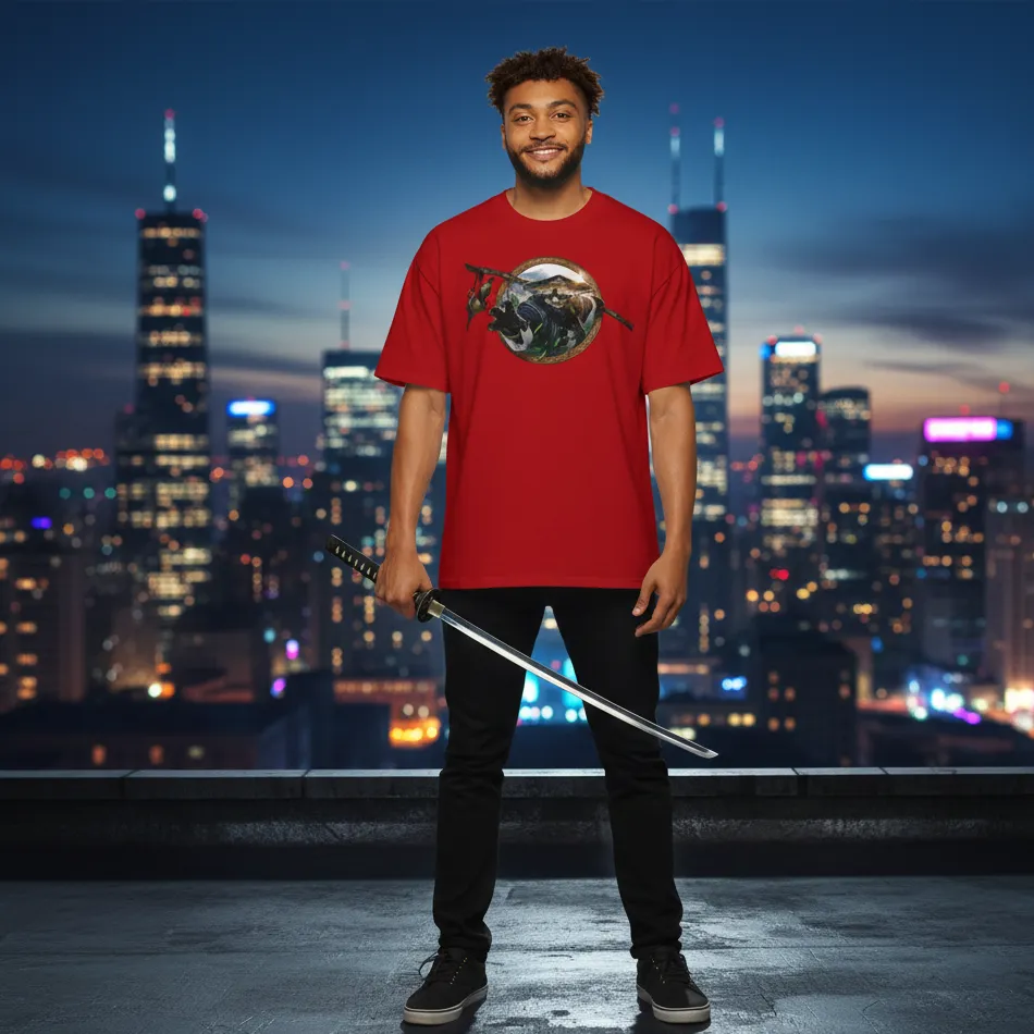 Kung Fu Panda Inspired 6.0 - Dropshoulder Red T-shirt - Image 4