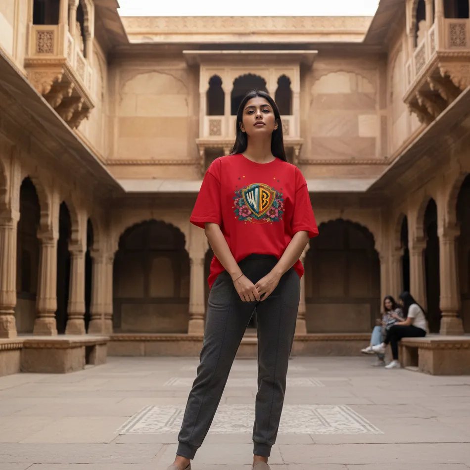 Warner Bros Logo Inspired Dropshoulder T-shirt 1.0 - Image 3