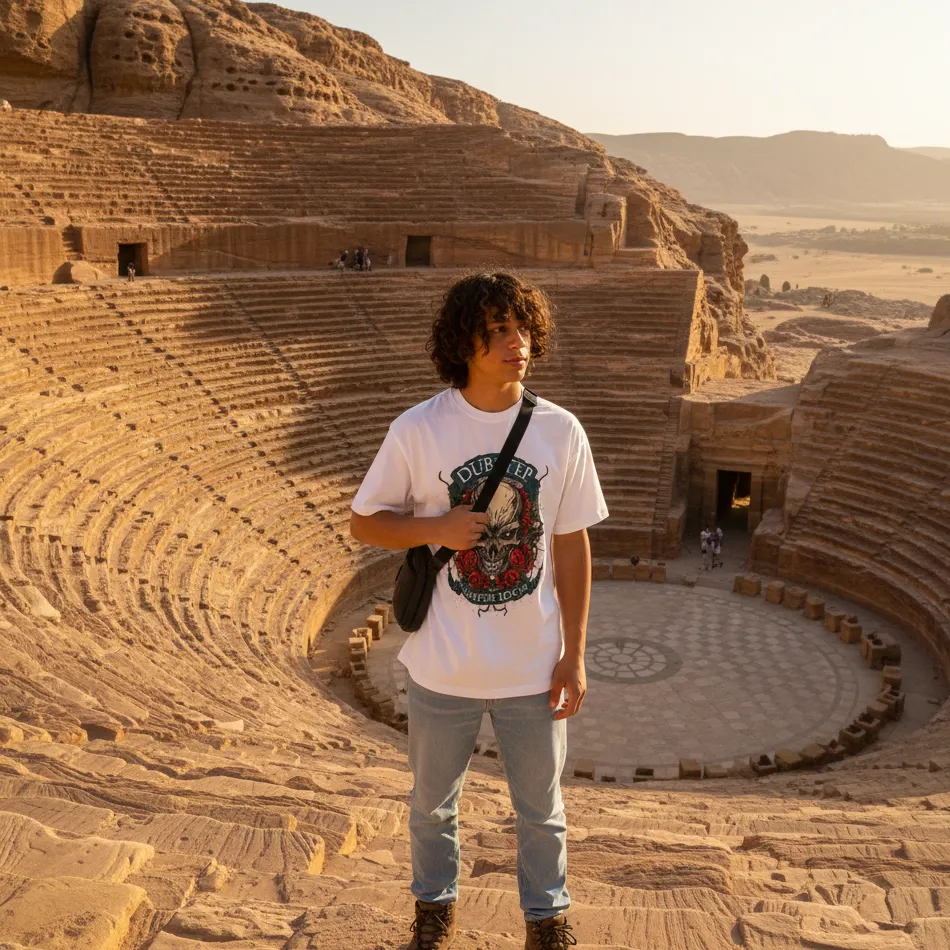 Skull Graphic White Oversized T-Shirt for Men & Women - Image 10