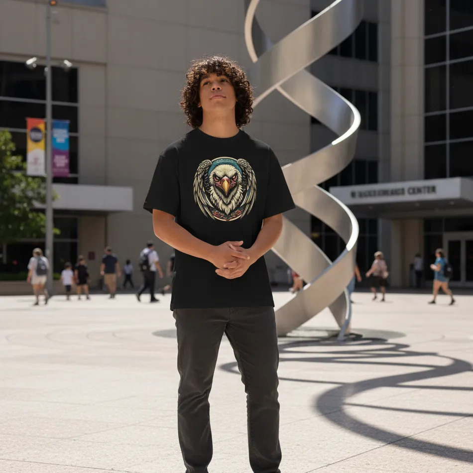 Eagle Inspired Dropshoulder T-shirt 1.0 - Image 4