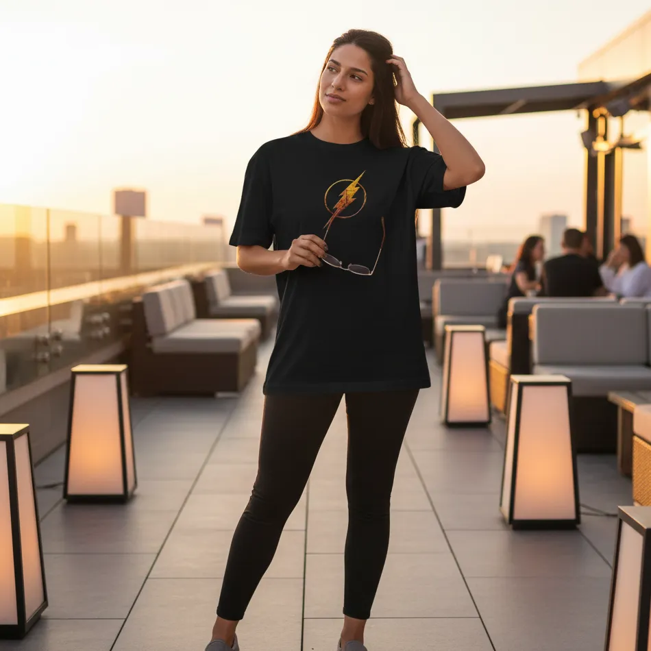 Flash Inspired Dropshoulder T-shirt - Image 6