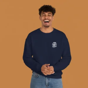 Men navy count memories not calories sweatshirt