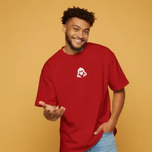 Identity hider Dropshoulder Red T-shirt