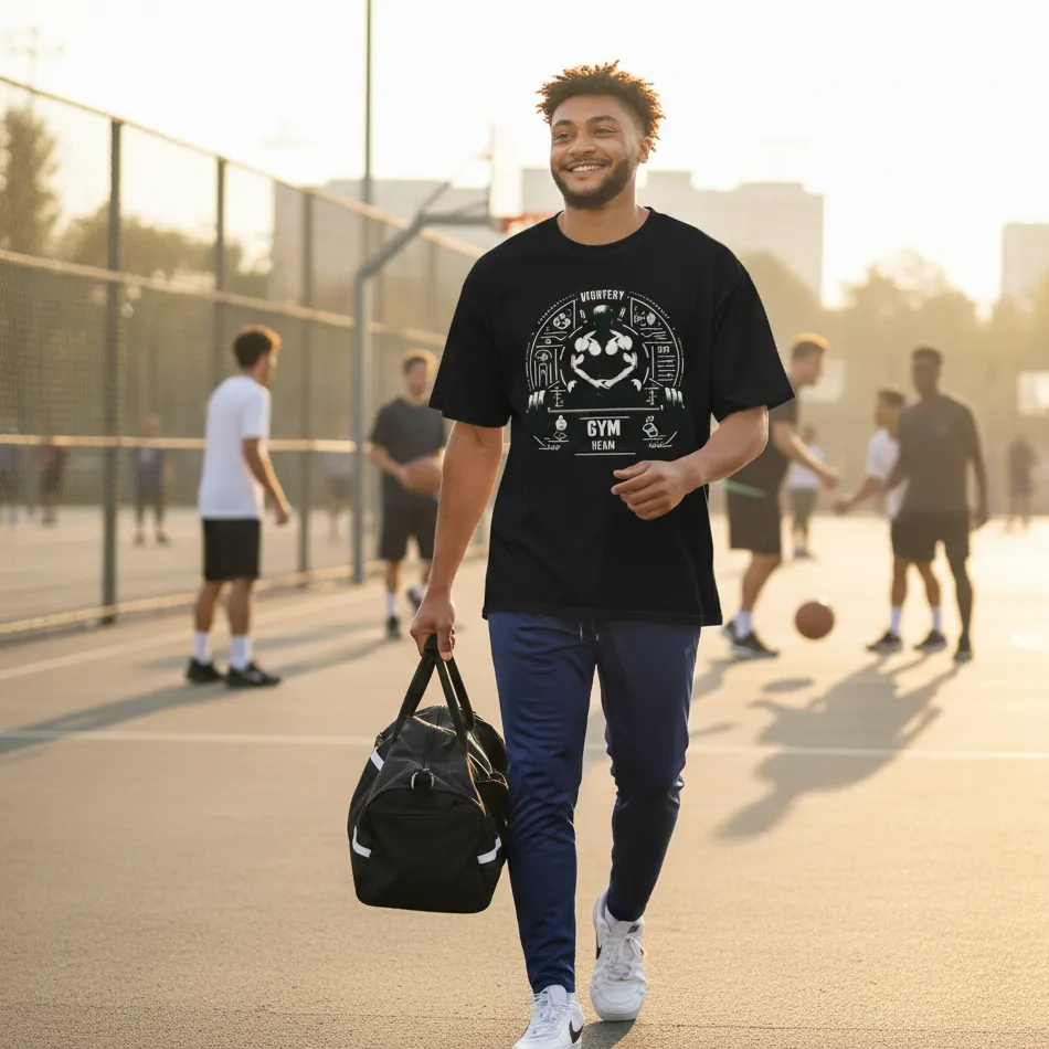 GYM Motivation -Dropshoulder T-shirt - Image 2