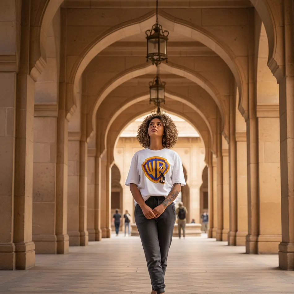 Looney Tunes Inspired White Oversized T-Shirt – Daffy Duck Graphic - Image 5