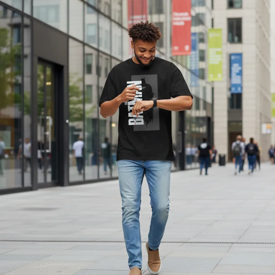 Batman Inspired Dropshoulder T-shirt 2.0 - Image 10