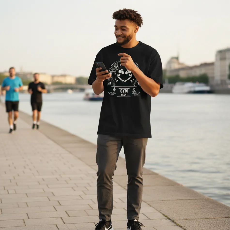 GYM Motivation -Dropshoulder T-shirt - Image 6