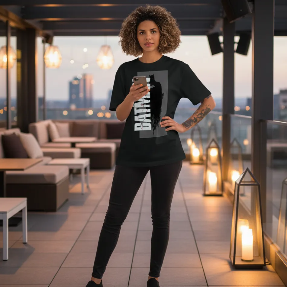 Batman Inspired Dropshoulder T-shirt 2.0 - Image 8