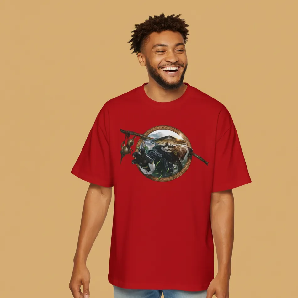 Kung Fu Panda Inspired 6.0 - Dropshoulder Red T-shirt