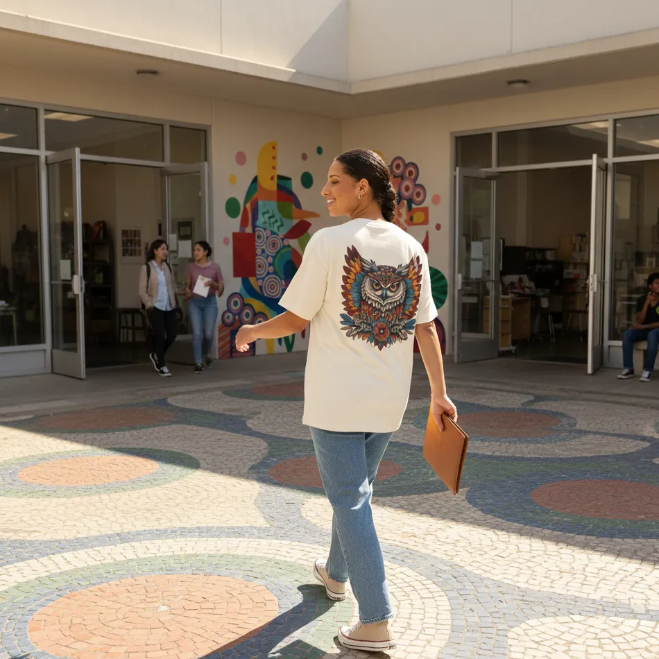 Owl Inspired Dropshoulder T-shirt 2.0 - Image 2