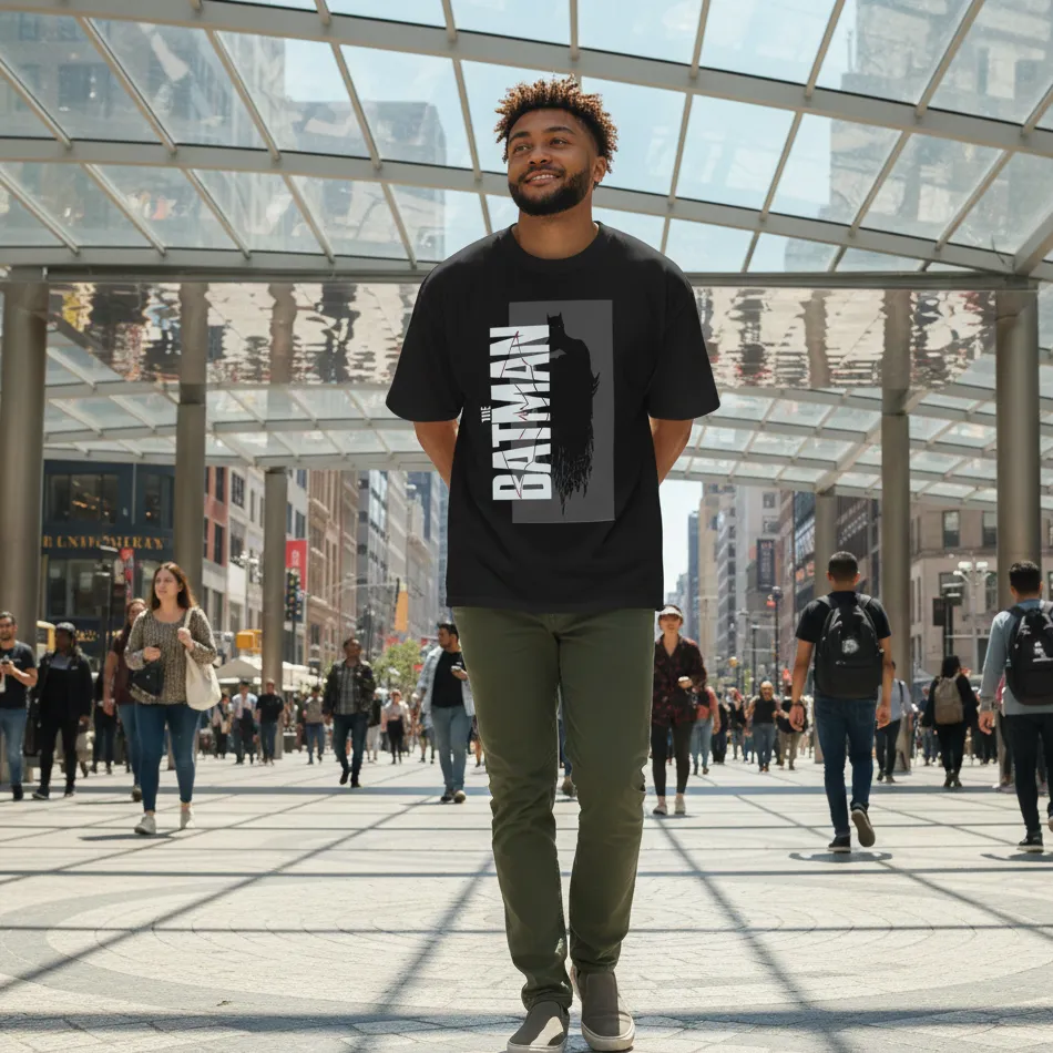 Batman Inspired Dropshoulder T-shirt 2.0 - Image 3