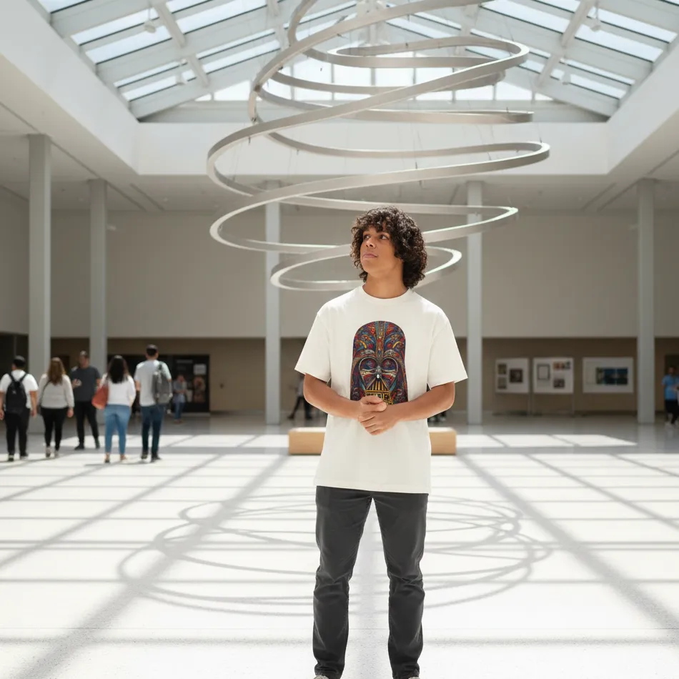 Star Wars Inspired Beige Oversized T-Shirt – Death Trooper Graphic - Image 5