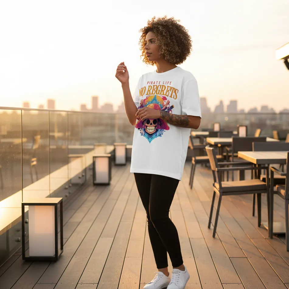 One Piece–Inspired Skull White Oversized T-Shirt - Image 8