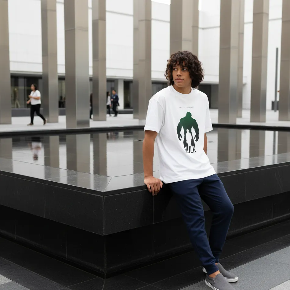 Hulk-Inspired Graphic White Oversized T-Shirt - Image 5