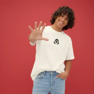 Identity hider Dropshoulder Beige T-shirt