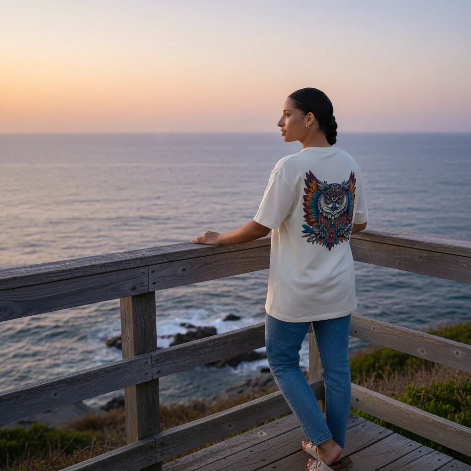 Owl Inspired Dropshoulder T-shirt 2.0 - Image 5