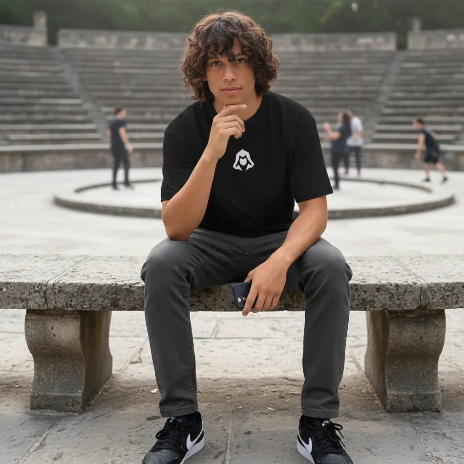 Gym Inspired Black Oversized T-Shirt - Image 3