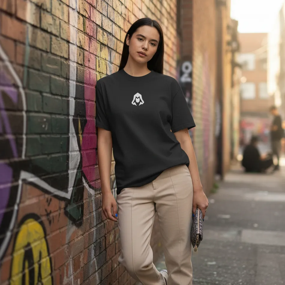 Gym Inspired Black Oversized T-Shirt - Image 2