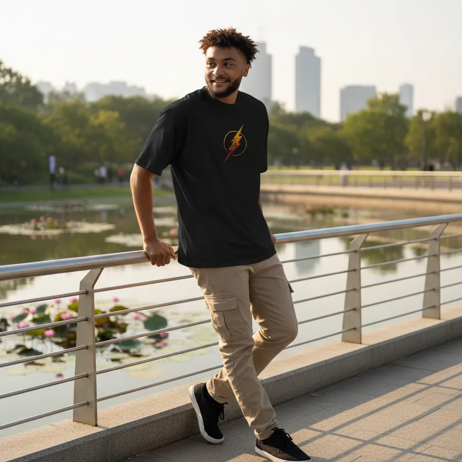 Flash Inspired Dropshoulder T-shirt - Image 3