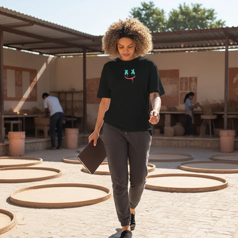 Marshmello-Inspired Logo Black Oversized T-Shirt - Image 6