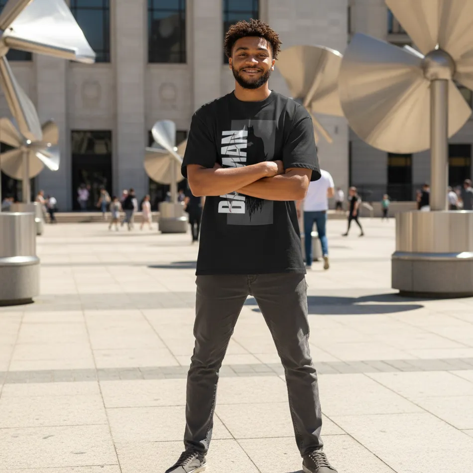 Batman Inspired Dropshoulder T-shirt 2.0 - Image 5