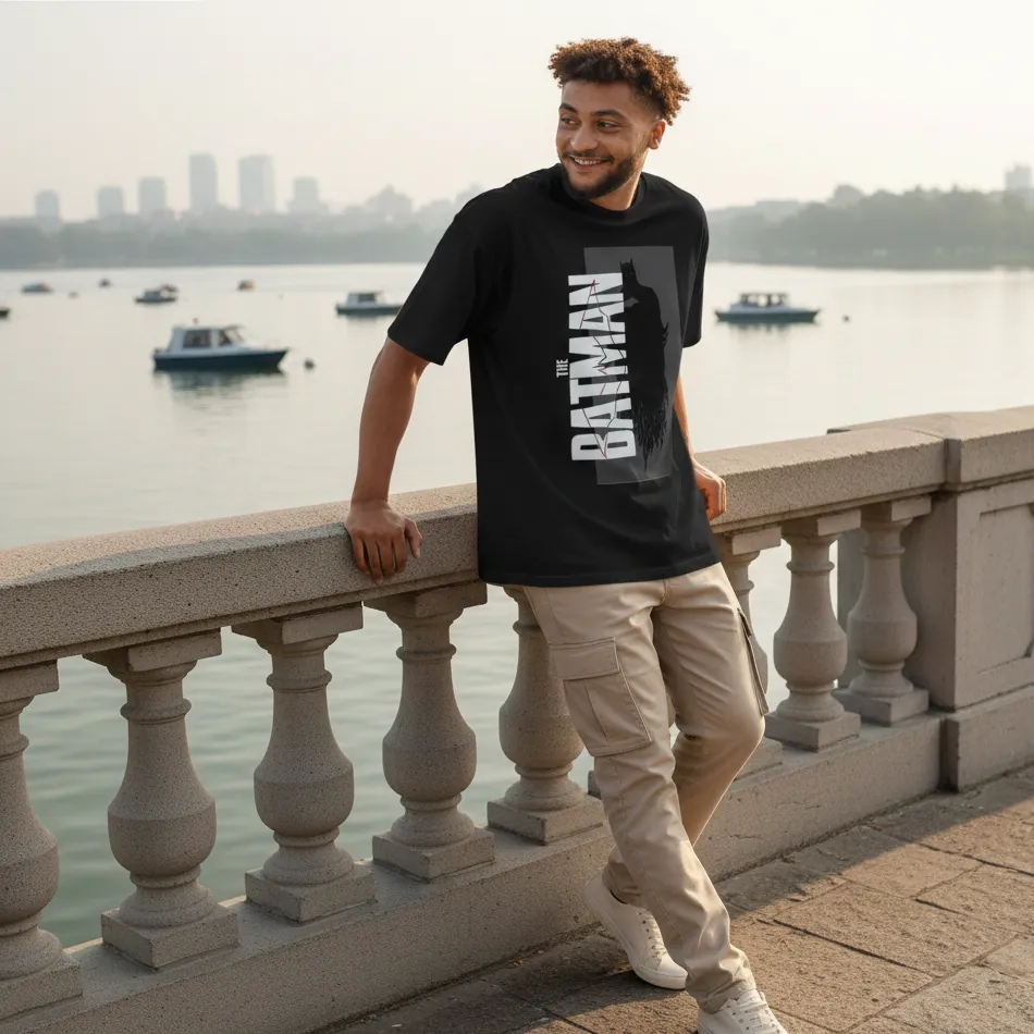 Batman Inspired Dropshoulder T-shirt 2.0 - Image 7