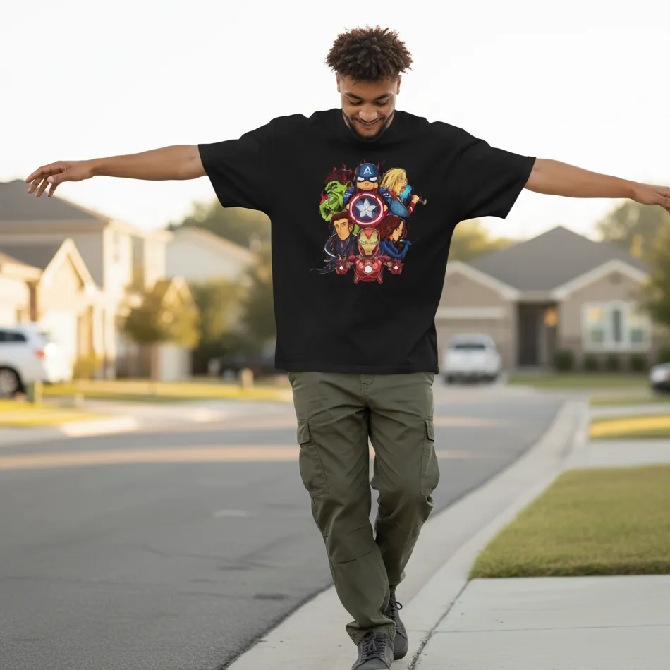 The Avengers Dropshoulder T-shirt - Image 3