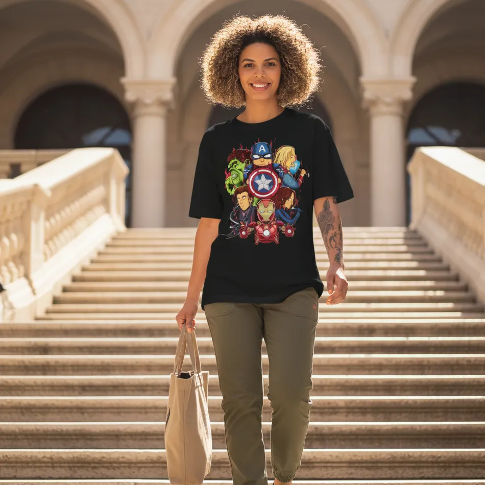 The Avengers Dropshoulder T-shirt - Image 2