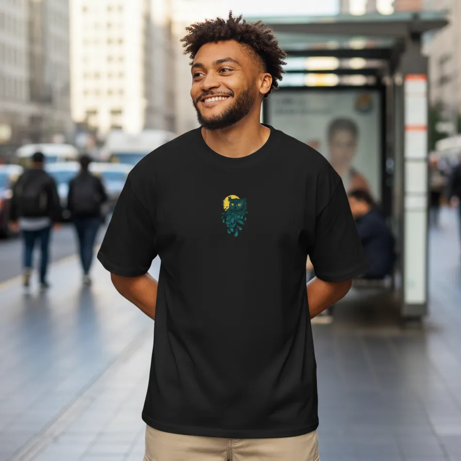 Night Owl Dropshoulder T-shirt - Image 7