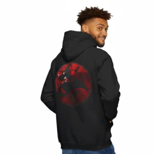 Men black akatsuki inspired hoodie