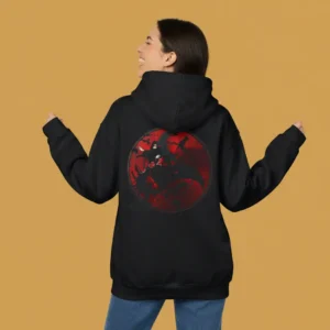 Women black naruto inspired hoodie