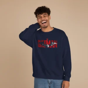 Batman Inspired Navy Sweatshirt for Men