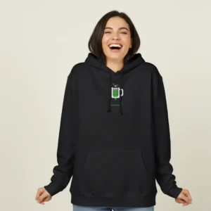 Women black coffee battery inspired hoodie