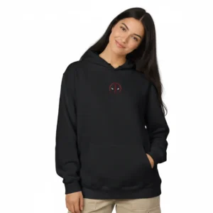 Women black deadpool inspired hoodie