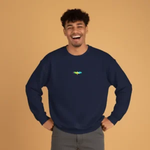 Men navy bird graphic sweatshirt