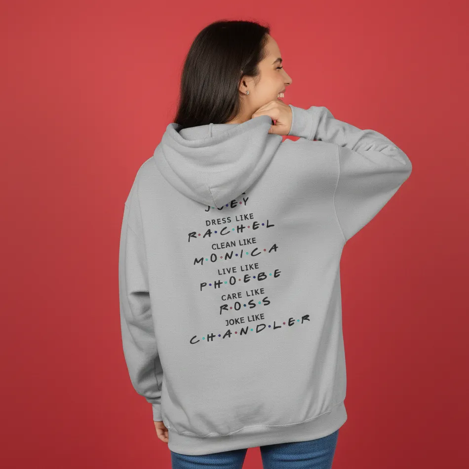 Women grey friends inspired hoodie