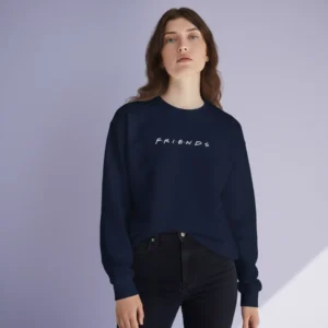 Women navy friends inspired sweatshirt