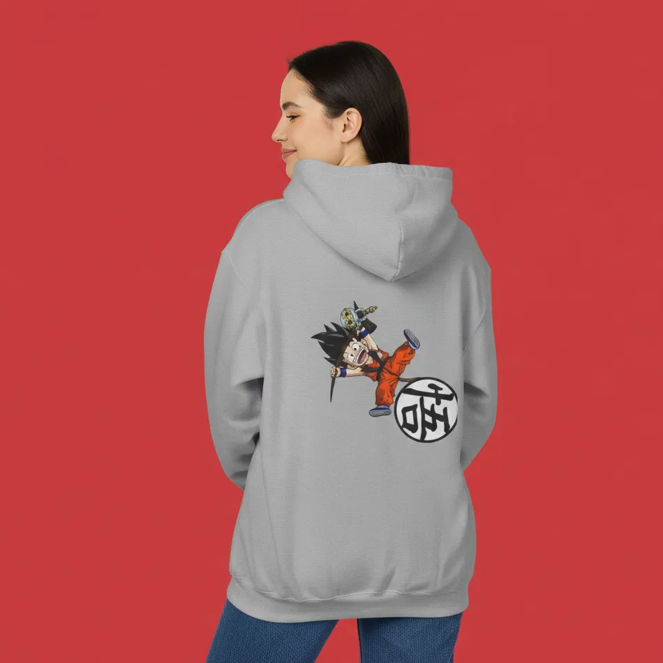 Women grey goku inspired hoodie